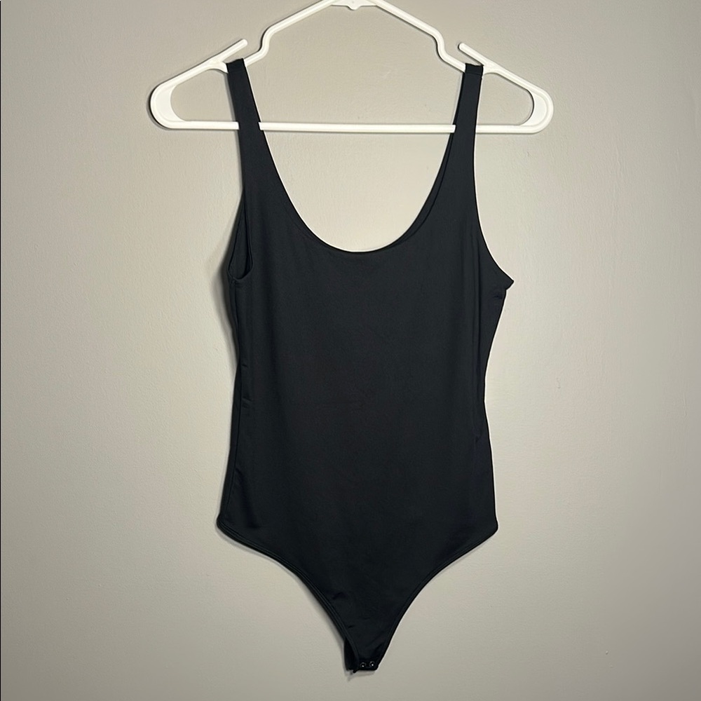 Abercrombie and Fitch Seamless Soft Collection Black Bodysuit